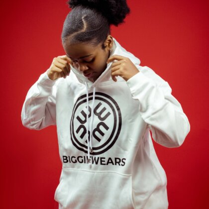Women's White Iconic Hoodie