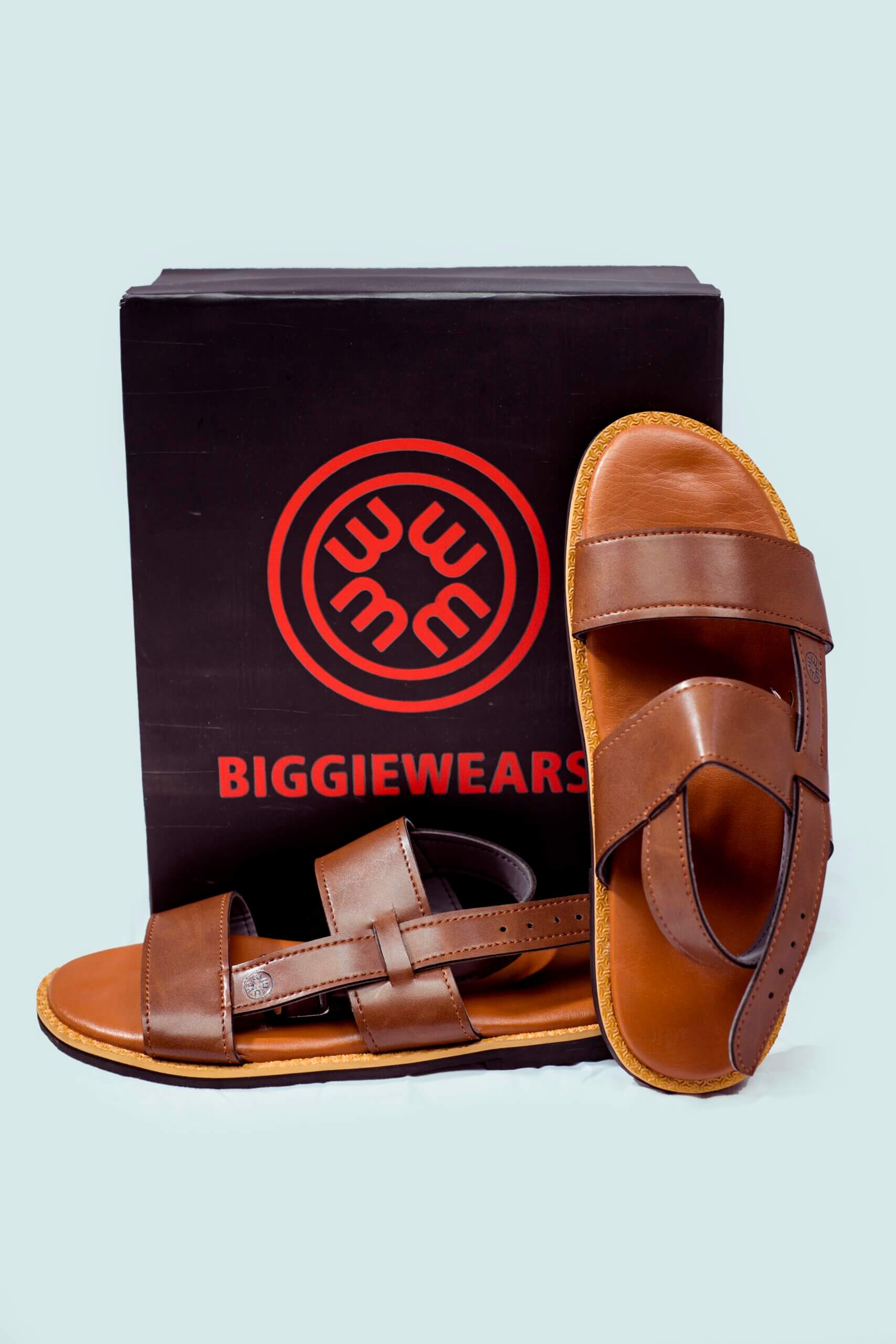 Men's Brown Sandal (Size 45) - Image 4