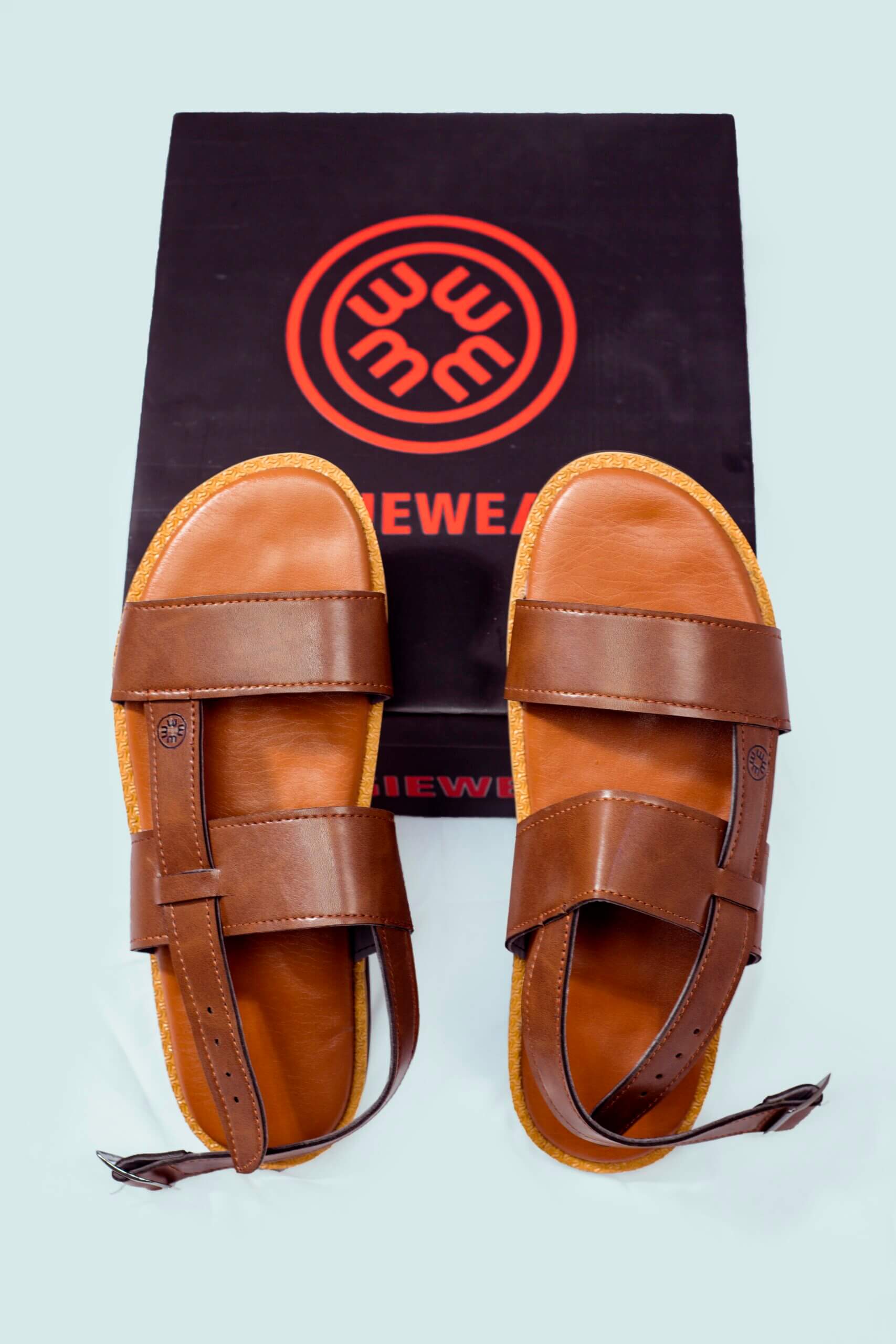 Men's Brown Sandal (Size 45) - Image 3