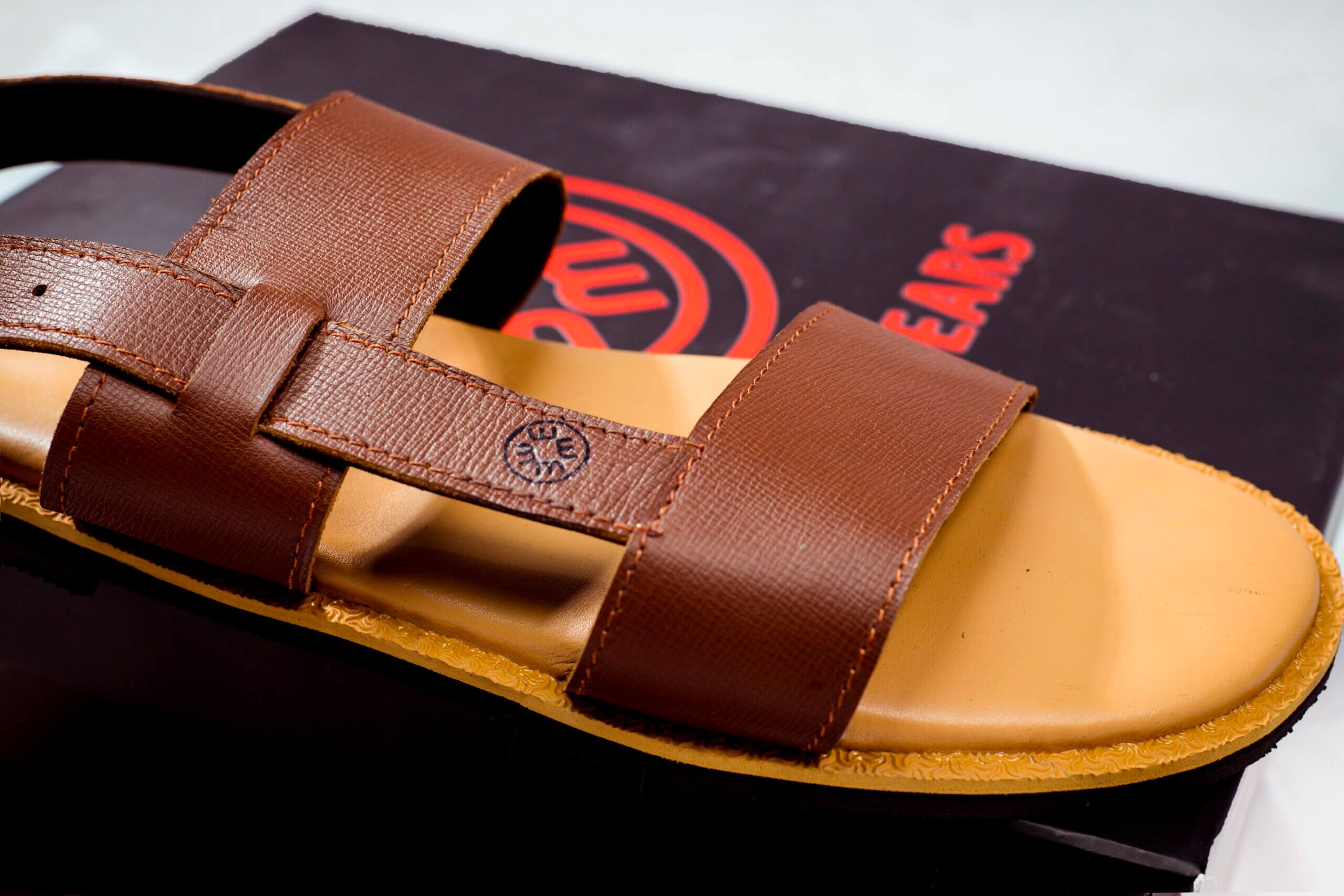 Men's Brown Sandal (Size 45) - Image 5